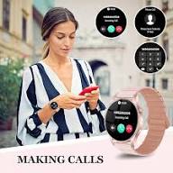 Smart Watch for Women Men Fitness: Waterproof Make Answer Call Digital Mens Watches Running Pedometer Smartwatch for Android Phone iPhone Samsung Compatible Heart Rate Monitor SpO2 Step Tracker Gold